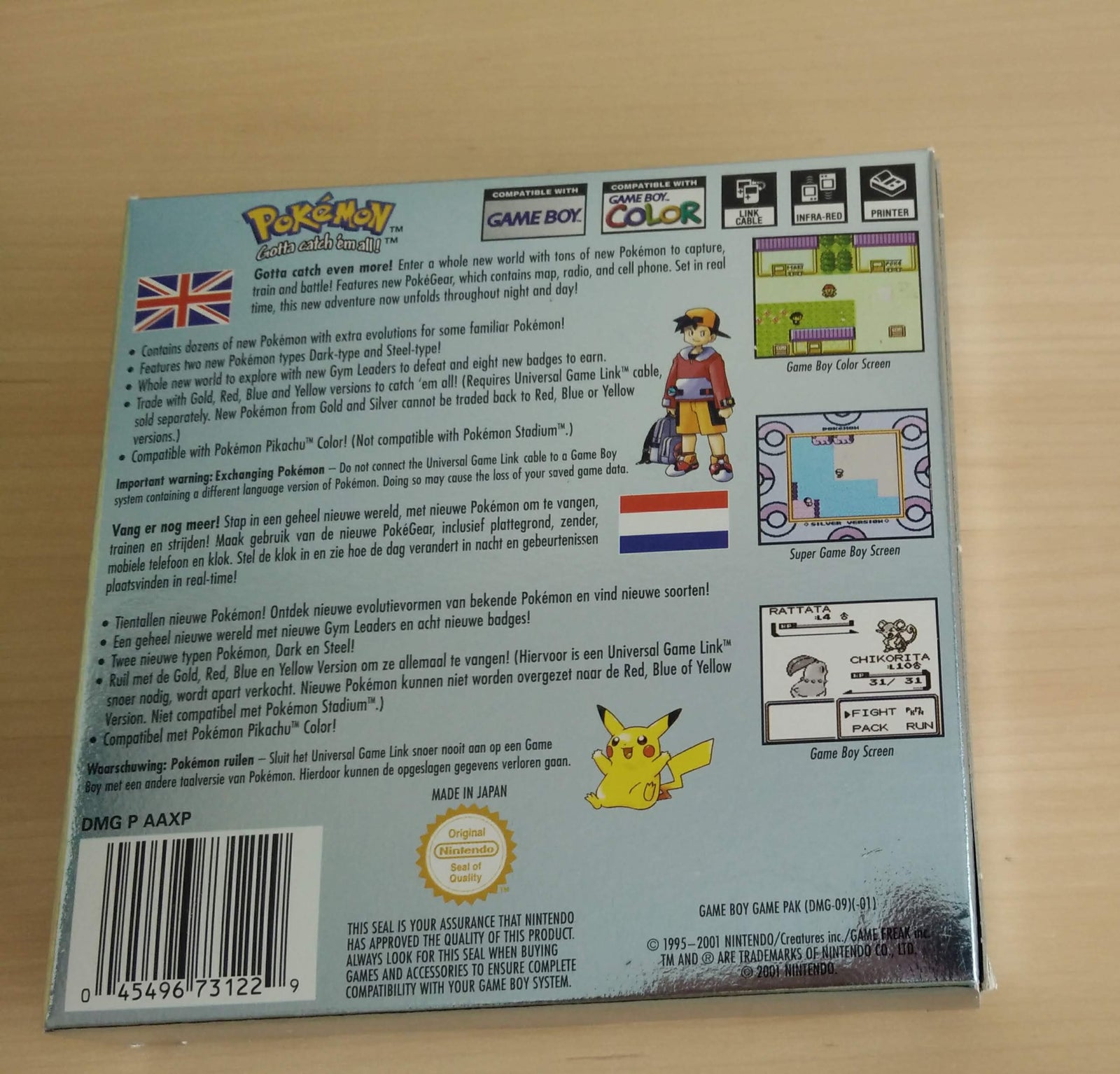 Pokemon Silver Version, Gameboy Color