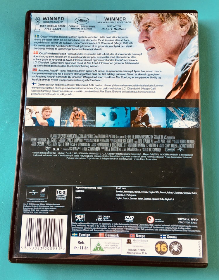 All is lost, DVD, drama