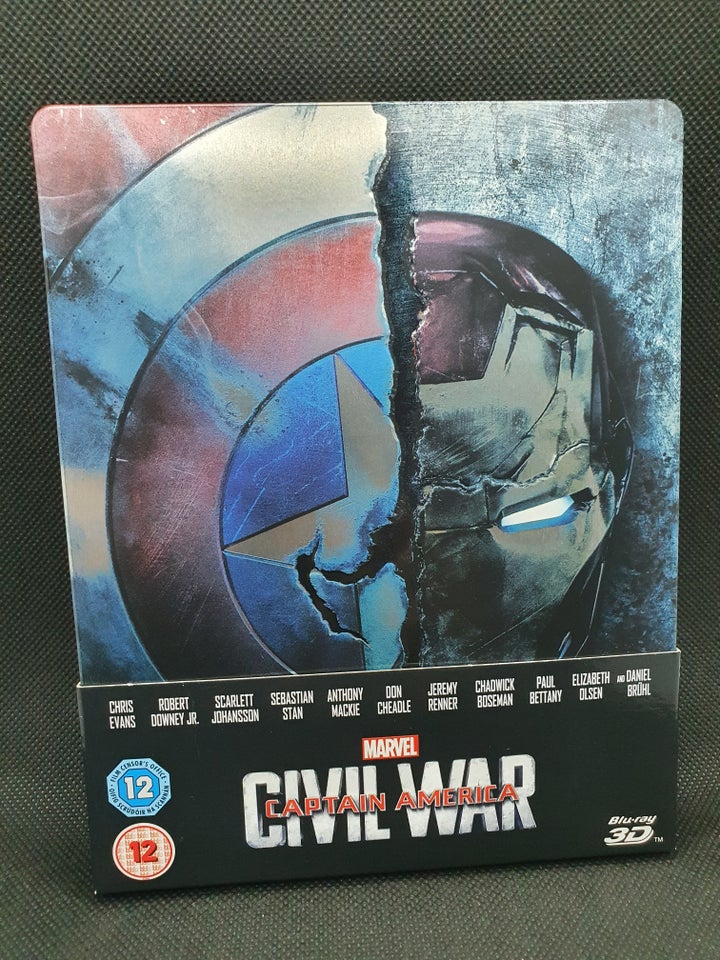 Captain America: Civil War 3D+2D Bluray Steelbook,