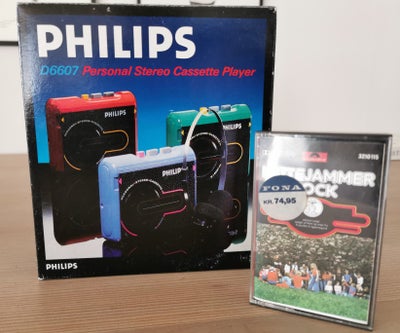Walkman, Philips, D6607 , Perfekt, Philips walkman model D6607 i sort sælges. Den er helt ny og er s