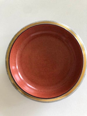 Porcelæn, Skål krakeleret Orange med guldkant, Royal Copenhagen, Royal Copenhagen 212-2559
Orange sk