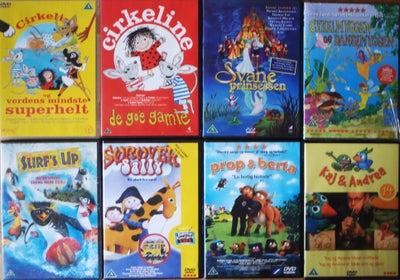 Børnefilm - 8 forskellige, instruktør ., DVD, eventyr, Børnefilm - 8 forskellige sælges for 10 pr. s