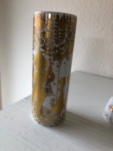 Bjørn Wiinblad vase med guld