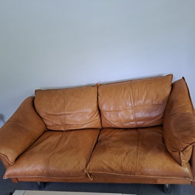 Sofa, læder, 2 pers., Læder sofaer  sælges   2 stk  2 personer  sofa  mål L 170 D 80 høje 72 side  h