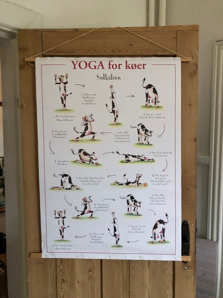 Plakat, motiv: Yoga , b: 69 h: 100 – – Køb og Salg af Nyt og Brugt
