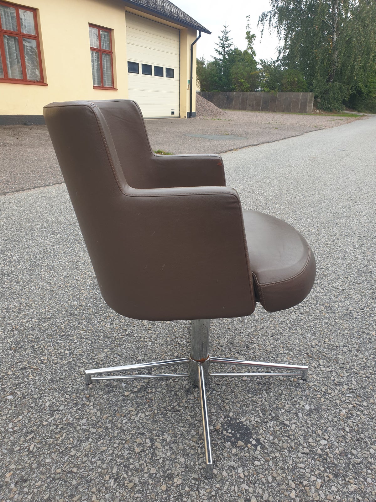Spisebordsstol, Krom / Skai, Johanson Design 