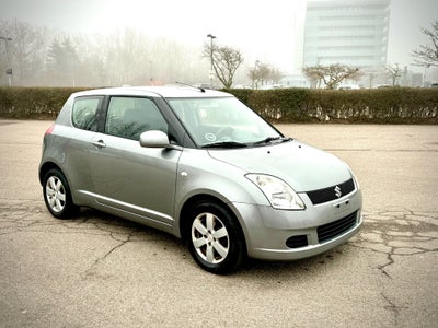 Suzuki Swift, 1,5 GL-A, Benzin, 2007, km 239000, gråmetal, nysynet, ABS, airbag, alarm, 3-dørs, cent