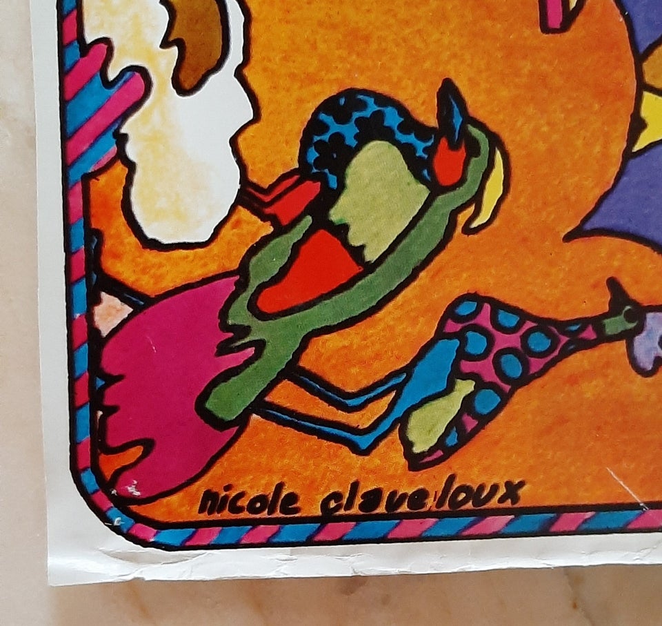 Plakat, af Nicole Claveloux 1970, b: 62 h: 93