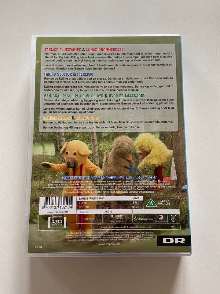 Bamses farlige boks, DVD, familiefilm