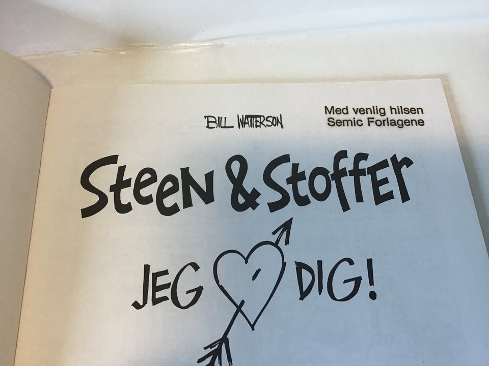 Steen & Stiffer 5 Jeg elsker dig, Bill Waterson, Tegneserie