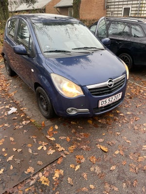 Opel Agila, 1,2 Essentia, Benzin, 2008, km 269900, blå, 5-dørs, Bilen har 4,5 måned til syn køre god