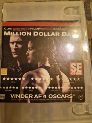 Million dollar baby, instruktør Clint Eastwood, DVD, action, Vinder af 4 oscars