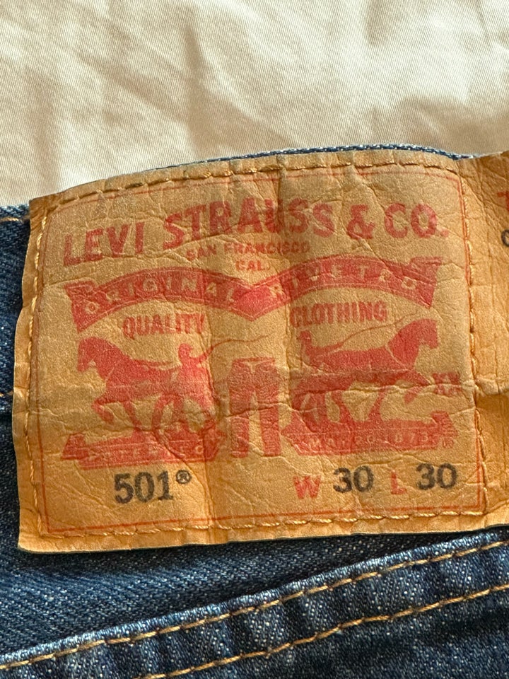 Jeans, Levis 501 str. 30/ben 66 cm, str. 30