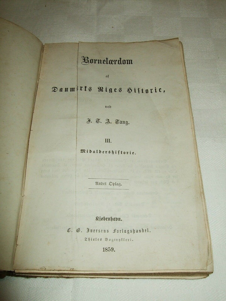 Børnelærdom af Danmarks Historie III, J. T. A. Tang, anden