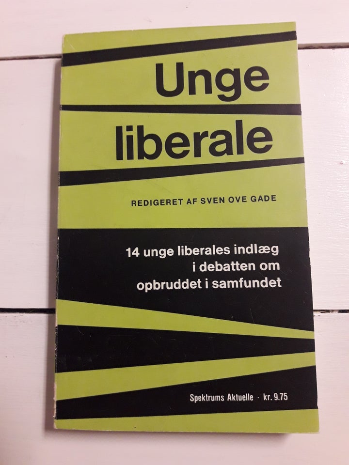 Unge Liberale, Sven Ove Gade, emne: politik