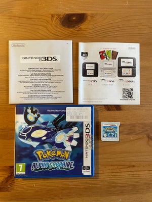 Pokemon Alpha Sapphire, Nintendo 3DS, Testet og virker som den skal

kan sendes med dao/gl på købers
