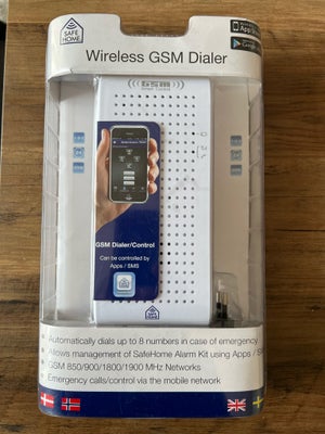 Andet, GSM-dialer til å administrere og aktivere/deaktivere alarmsystem fra mobiltelefon

Model : WS