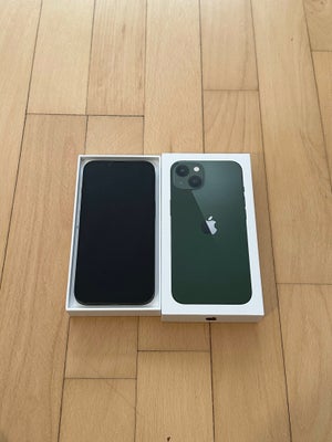 iPhone 13, 128 GB, grøn, Perfekt, Perfekt Iphone 13 128 GB med 97% batterikapacitet i grøn farve sæl