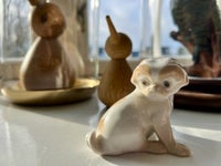 Porcelæn, Miniature figur / hundefigur, B&G