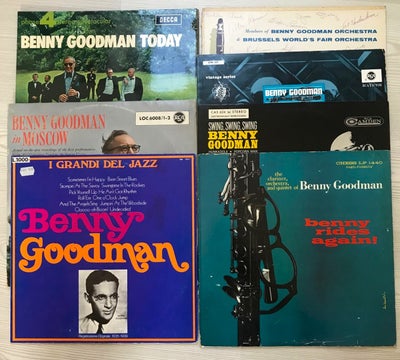LP, Benny Goodman, Samling, Jazz, 

Benny Goodman Samling af 7 stk LP ér hvoraf 2 er dobbelte
BENNY 