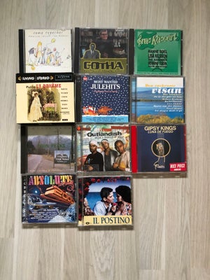 Diverse kunstnere: Diverse, andet, 11 CD:
Beatles - Gotha Andersen - Grøn koncert - la Boheme samleb