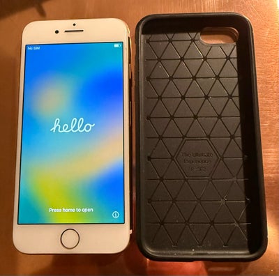 iPhone 8, 256 GB, I fin stand med diskrete brugsspor. 
Cover og æske. 
Batteriet er skiftet. 