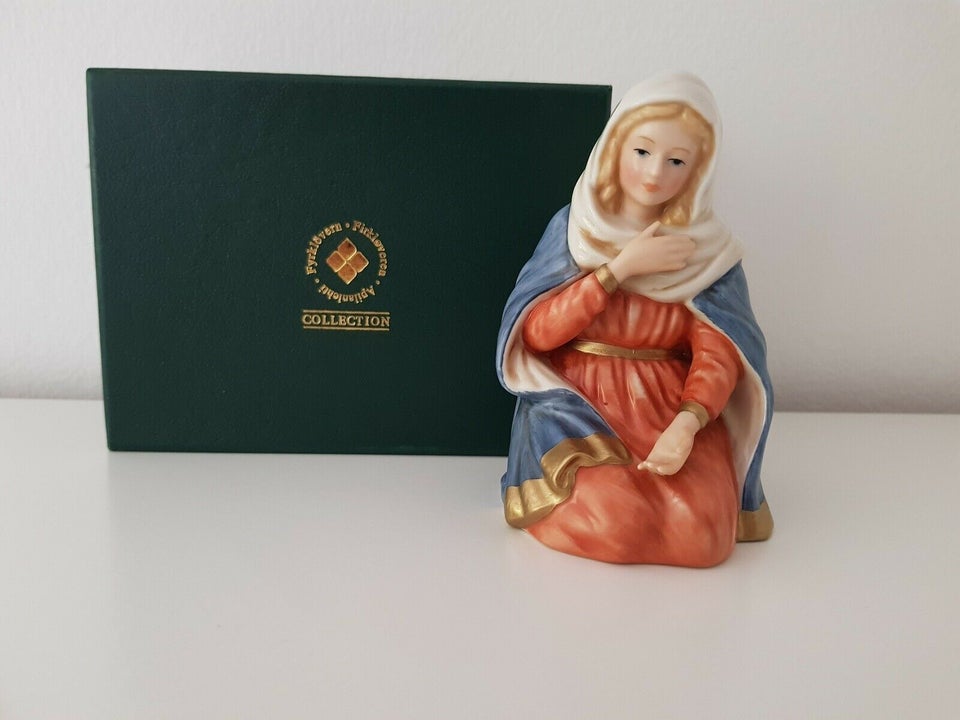 Jomfru Maria porcelæns figur