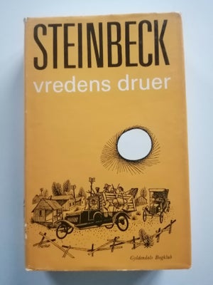 Vredens Druer, John Steinbeck, genre: roman, Vredens Druer af John Steinbeck, hard cover med omslage