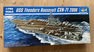 Byggesæt, Trumpeter CVN-71 USS Theodore Roosevelt #05754, skala 1/700

Samlesæt, af kæmpe Nimitz-kla