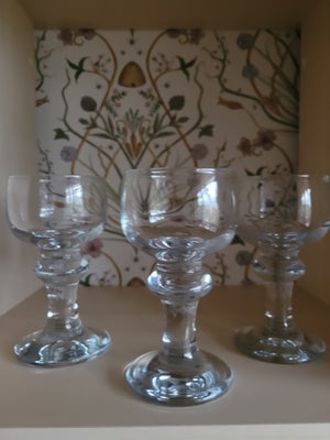 Glas, hvidvinsglas, Holmegård/Jægerglas, 8 stk. flotte, gedigne hvidvinsglas/ Jægerglas fra Holmegår
