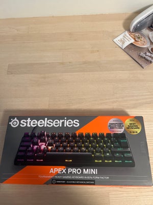 Gaming, Steelseries, Apex pro mini, Perfekt, Kvitteringen følger med og der er 1 år garanti på keybo