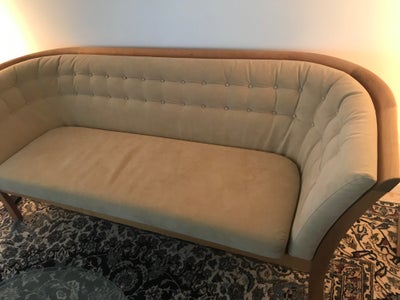 Sofa, alcantara, 3 pers. , Stouby Møbeldesign, Superlækker ergonomisk sofa i kirsebærtræ og alcantar