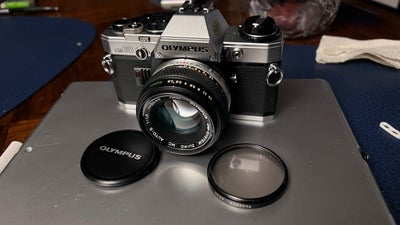 Olympus, OM10, spejlrefleks, Olympus OM10 i perfekt stand, som nyt, med det riginale Zuiko objektiv 