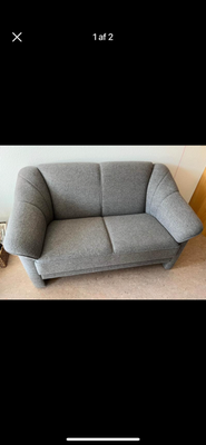 Sofa, 2 pers., En pæn 2 personers sofa som man sidder rigtig godt i

Ingen mærker/pletter eller slid