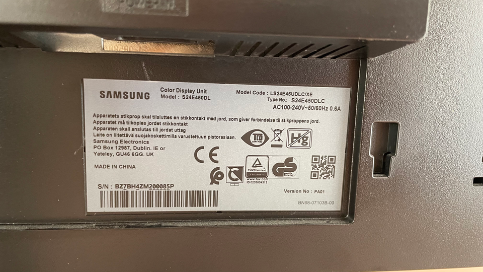 Samsung, S24E650/S24E450, 24 tommer