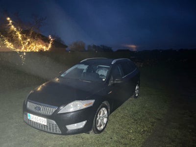 Ford Mondeo, 2,0 TDCi 140 Titanium stc., Diesel, 2008, sortmetal, træk, aircondition, ABS, airbag, 5