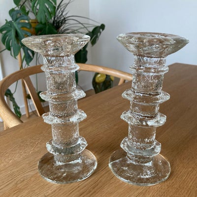 Lysestage, Iittala, 2 stk Festivo lysestager fra Iittala med 4 ringe. Sælges samlet

Kan sendes for 