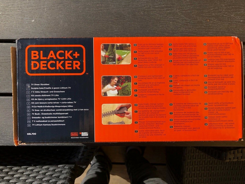 Græstrimmer, Black & Decker