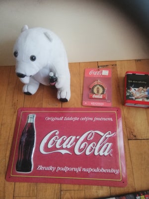 Coca Cola, Skilt, metal. 19 x 29 cm. Fin stand. Fra Tjekkiet. Købt på et loppemarked for 18 år siden