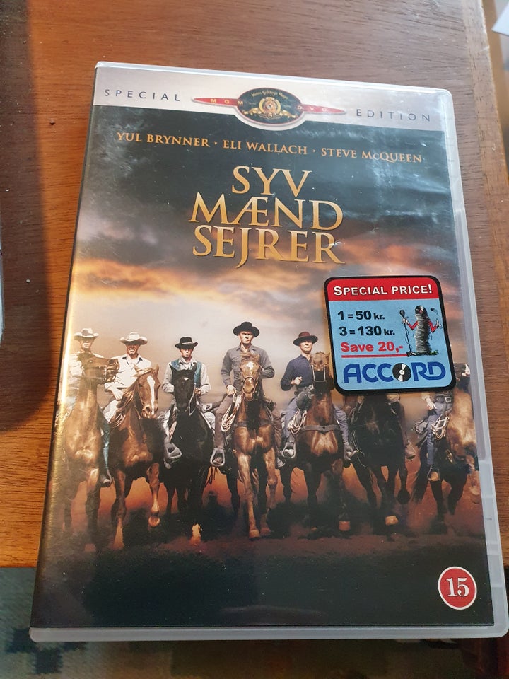 Syv mænd sejrer, DVD, western