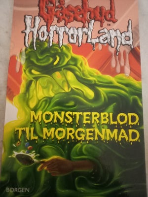 Monsterblod til morgenmad, R.L stine, genre: ungdom, Gåsehud horrorland