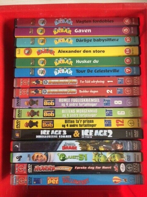 Børne DVD'er, DVD, tegnefilm