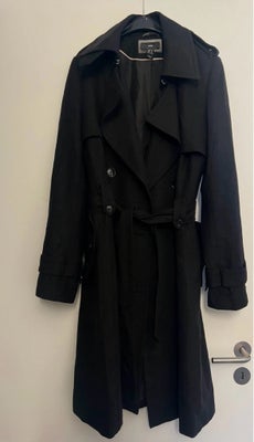 Frakke, str. 40, HM, Super fin og varm frakke materiale i trenchcoat design