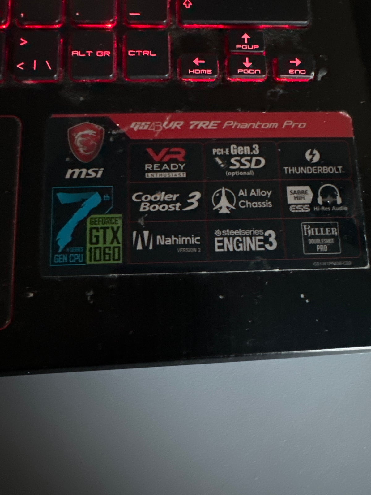 MSI MS 14A3 Steelseries, 2,80 GHz, 16 GB ram