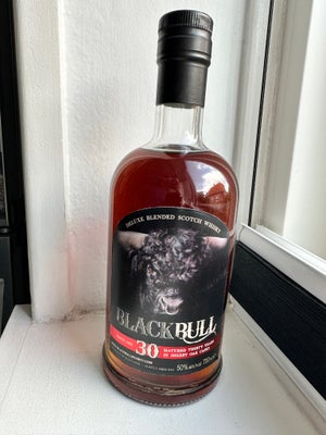 Spiritus, Whisky, Black Bull 30
Blended whisky 
55,0%
Måske den bedste i Black Bull serien