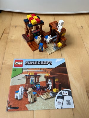 Lego Minecraft, 21167, Lego Minecraft handelspotalen ( 21167)

Der mangler følgende
Steve figur
Svær