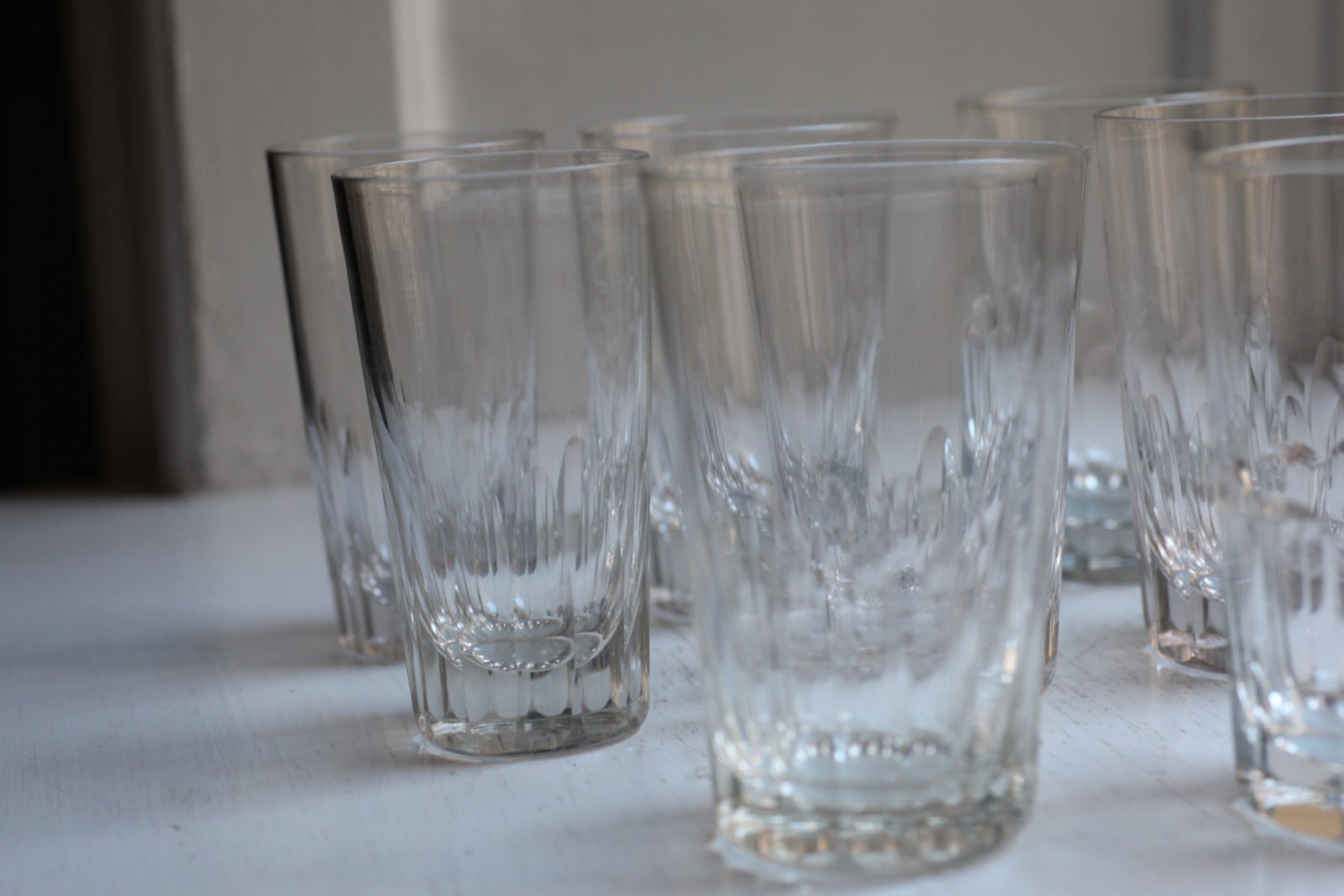 Krystal glas, Holmegaard, motiv: Ølglas vandglas