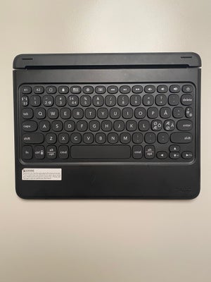 Tastatur, trådløs, Zagg, Perfekt, Zagg Keyboard til tablet.
Bagbelyste taster
Bluetooth.
Passer til 