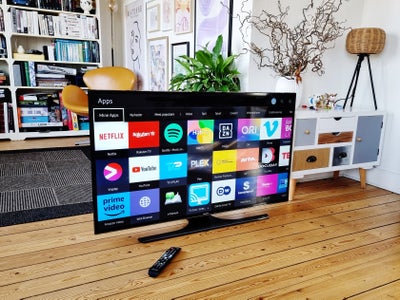 Samsung, 4K Smart TV, 49", Fint og velholdt Samsung smart TV.

Med UHD, HDR, WIFI, HDMI, USB og alle