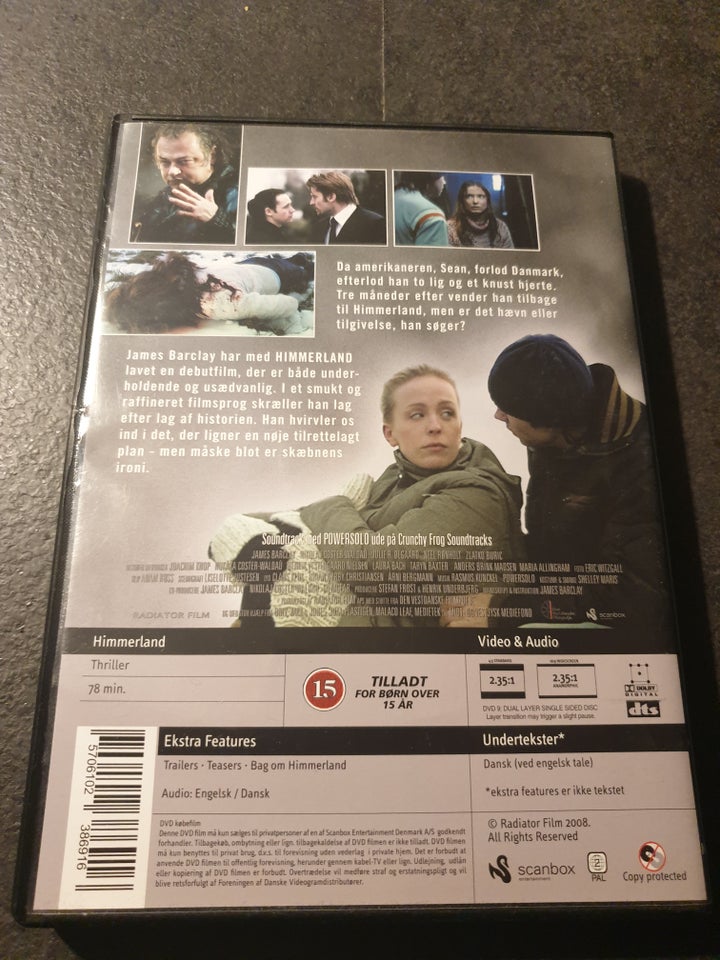 Himmerland, instruktør James Barclay, DVD